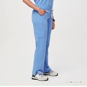 FIGS KADE CARGO SCRUB PANT CEIL BLUE - S